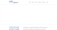 Desktop Screenshot of lfecapital.com